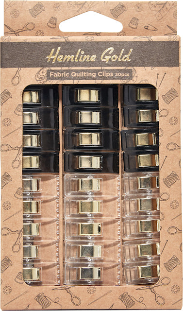 Tyg clips Hemline Gold