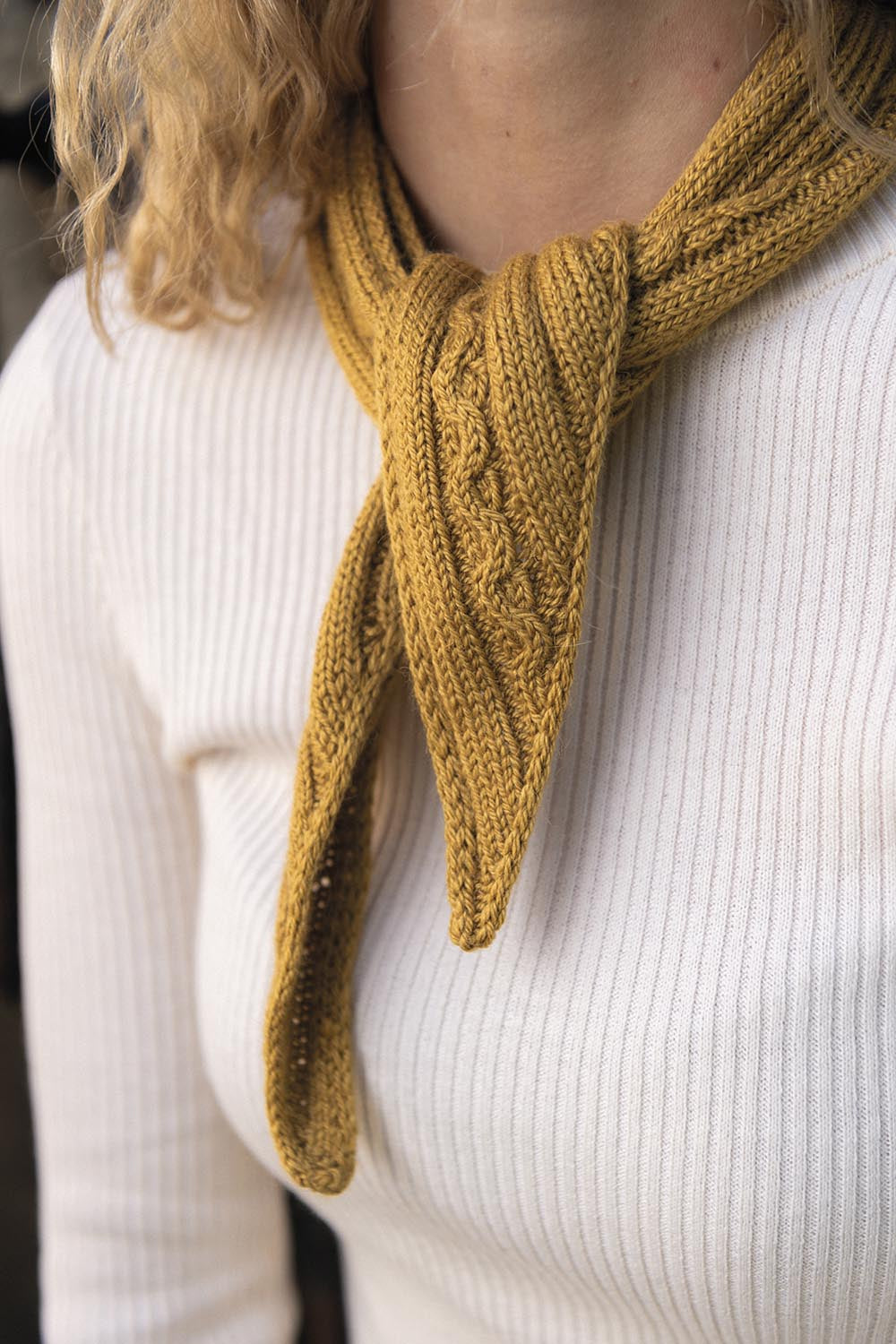 Räls - Stickad Scarf – mönstrets originalbild
