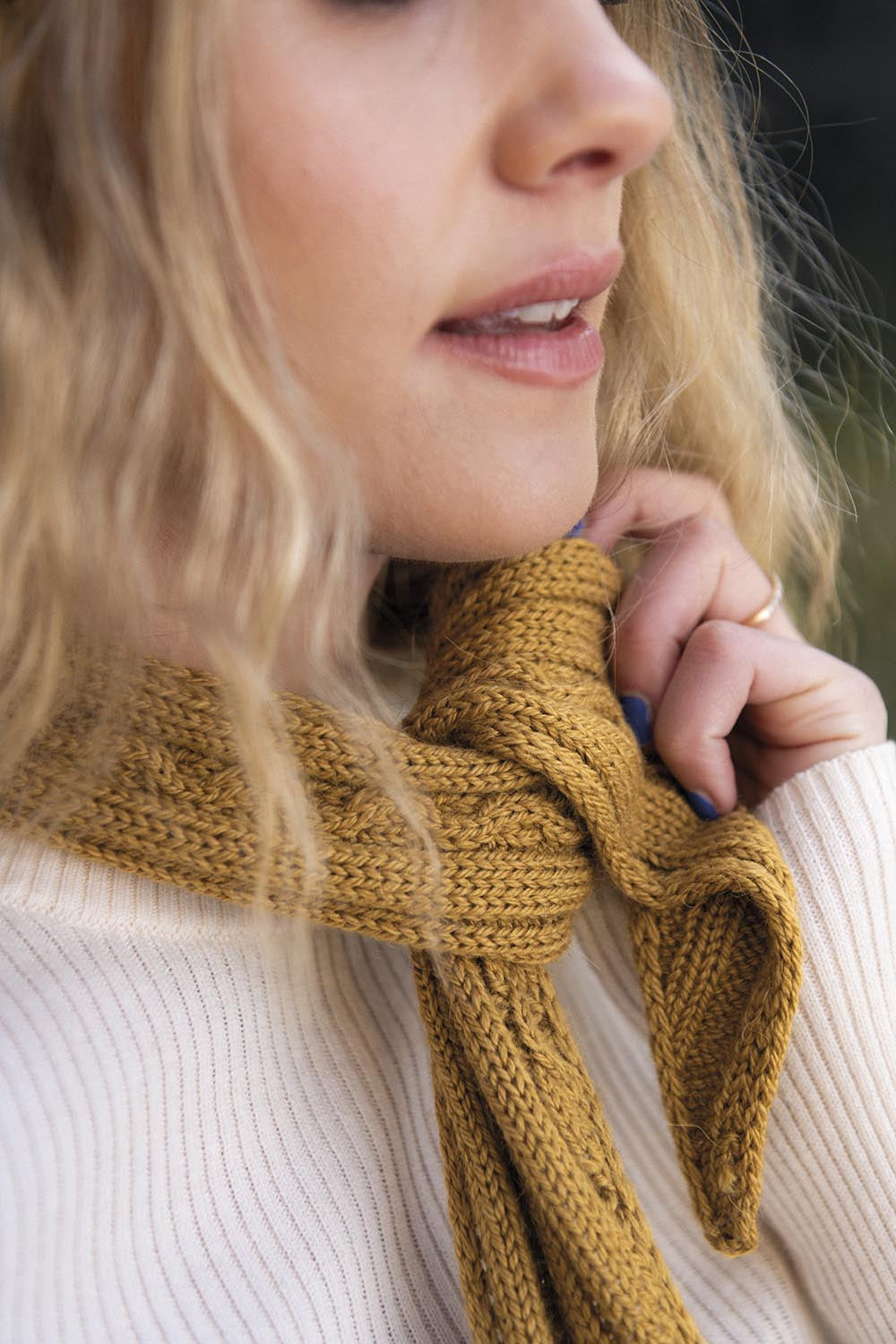 Räls - Stickad Scarf – mönstrets originalbild