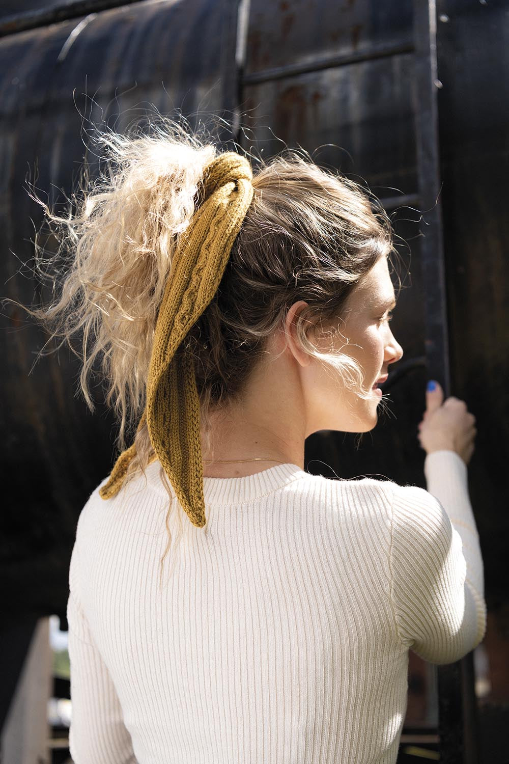 Räls - Stickad Scarf – mönstrets originalbild