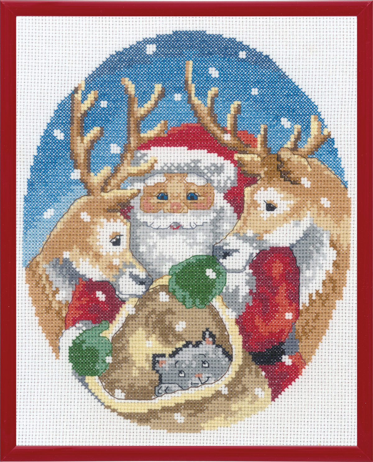 Broderikit Tomten med renar