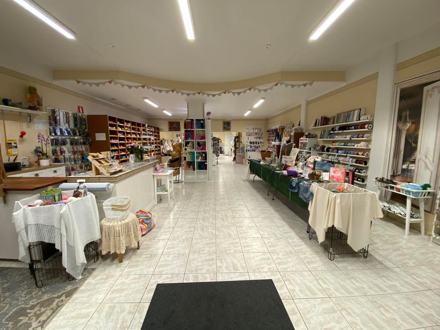 Kickis Handarbetens butik i Strängnäs