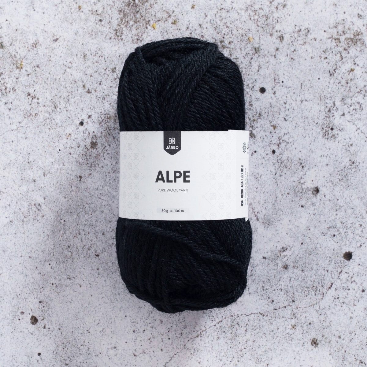 Alpe - Ullgarn Black - 36118