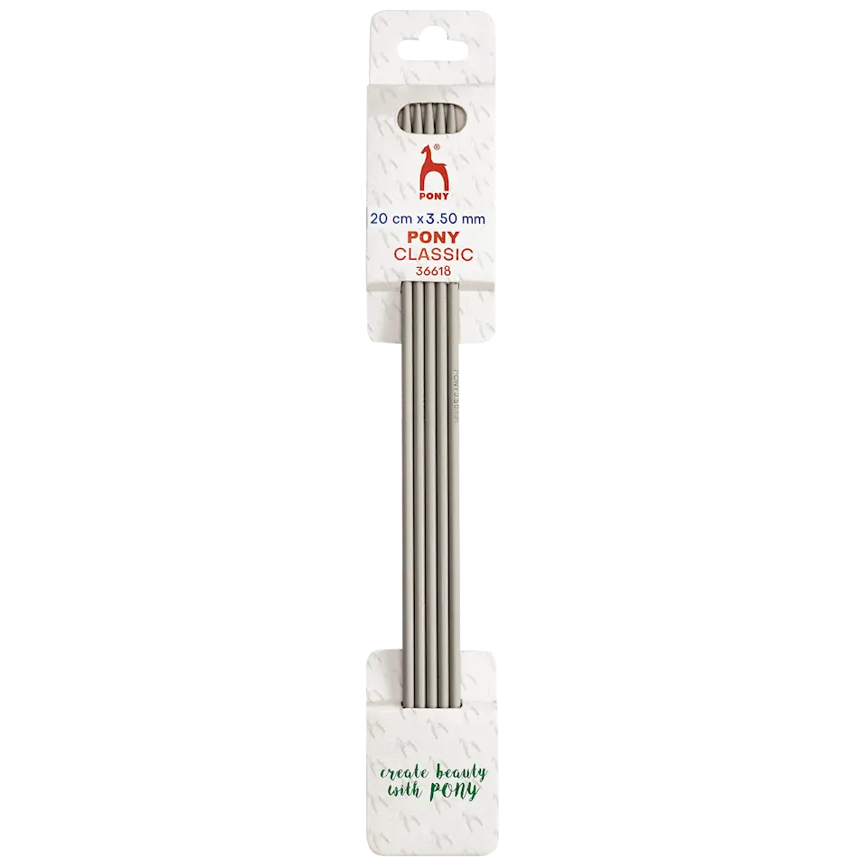 Pony Classic Strumpstickor aluminium 2–5 mm