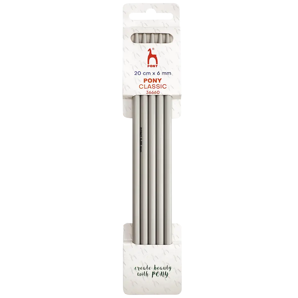Pony Strumpstickor plast 5,5–10 mm