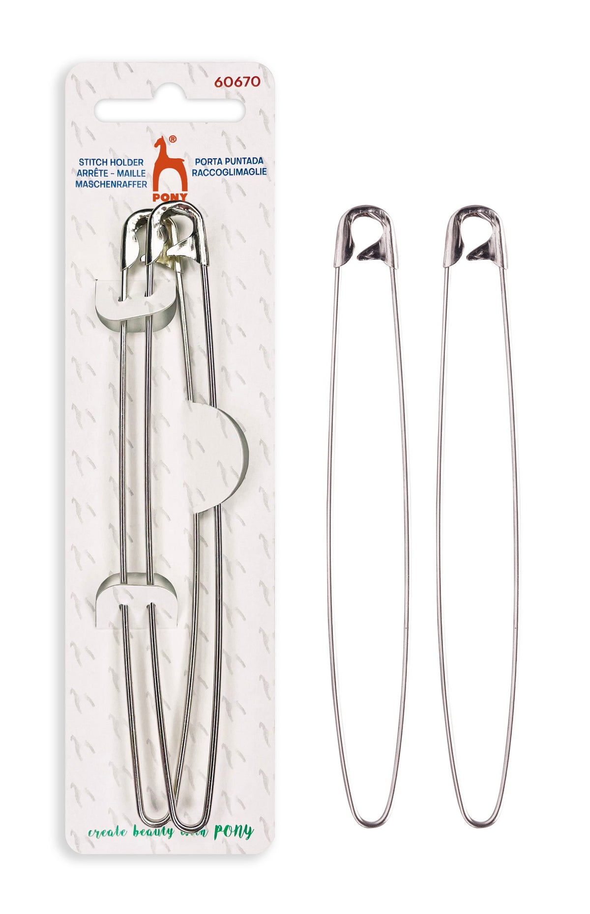 Pony Avmaskningsnålar 13,8 cm – 2-pack 2-pack
