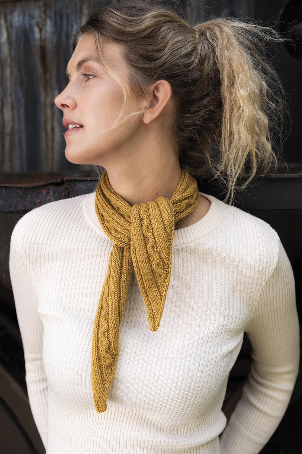 Räls - Stickad Scarf – mönstrets originalbild