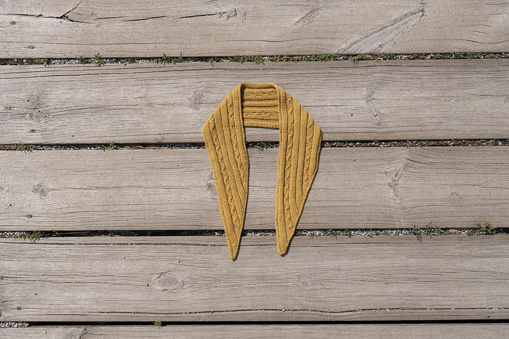 Räls - Stickad Scarf – mönstrets originalbild