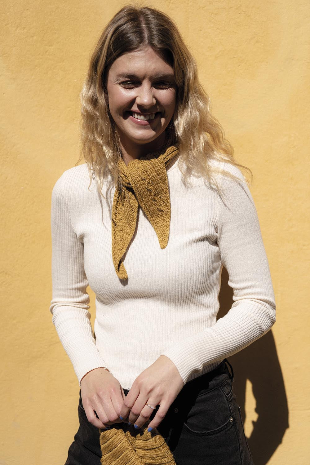 Räls - Stickad Scarf – mönstrets originalbild