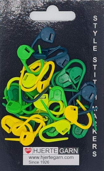 Hjertegarn Låsbara maskmarkörer – 30-pack