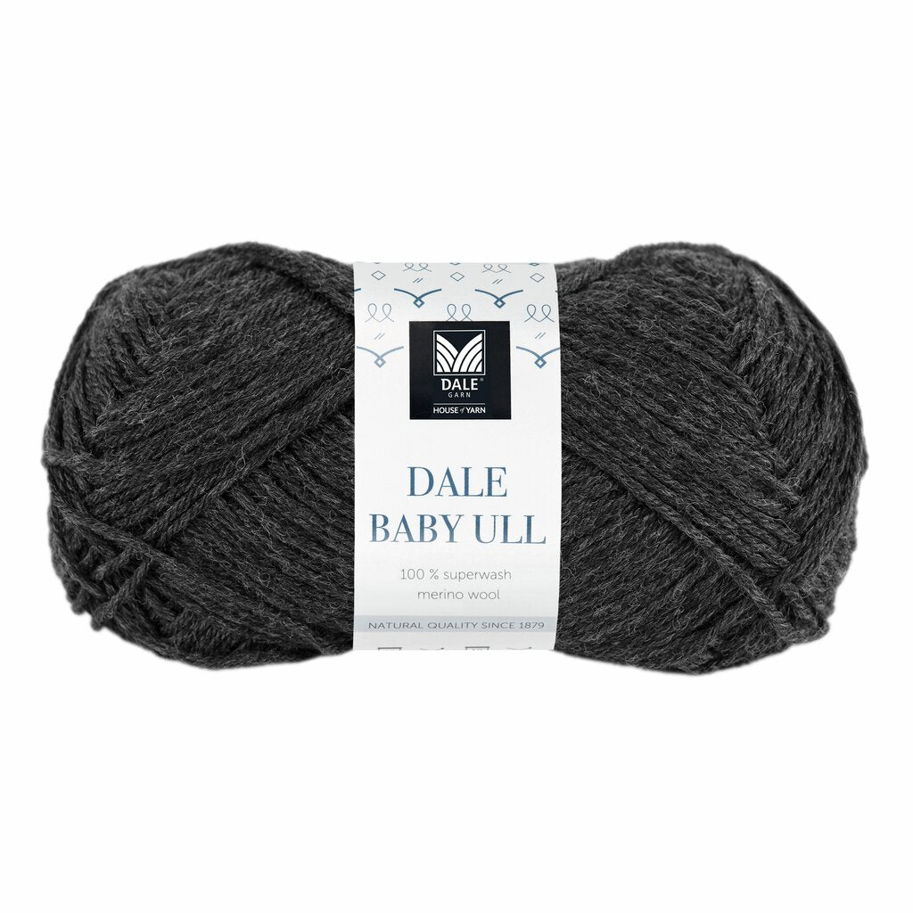 Dale Baby ull Koksgrå - 8556