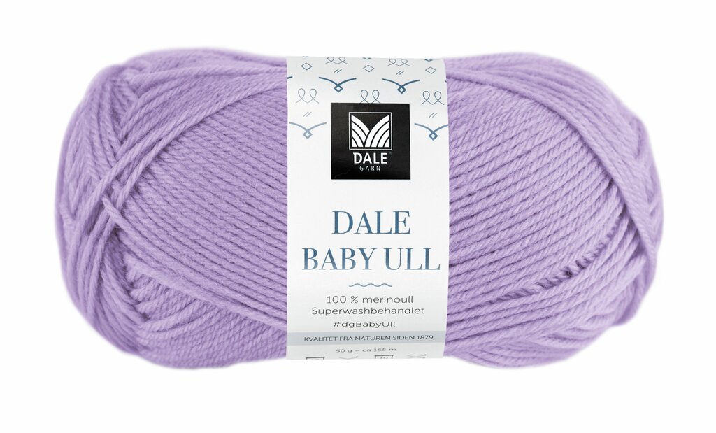 Dale Baby ull Ljus lavendel - 8532