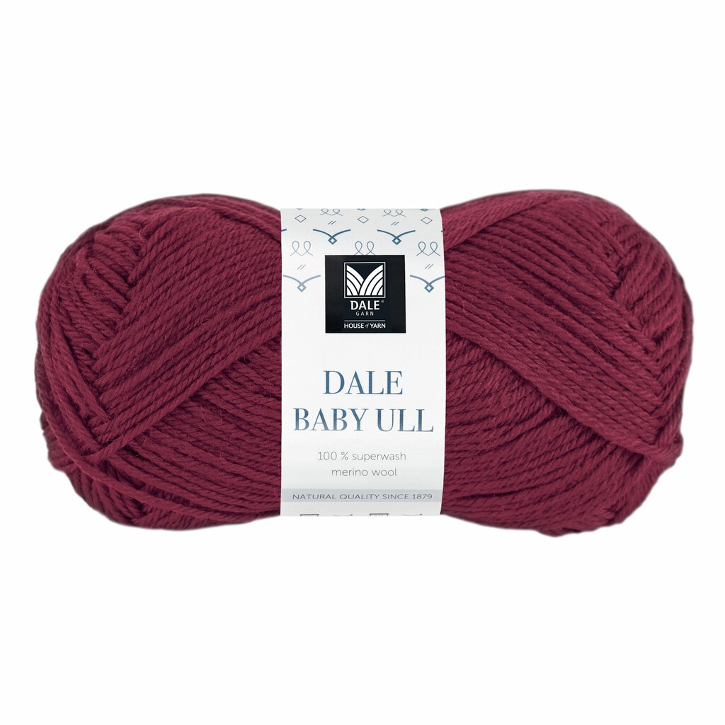 Dale Baby ull Vinröd - 8562