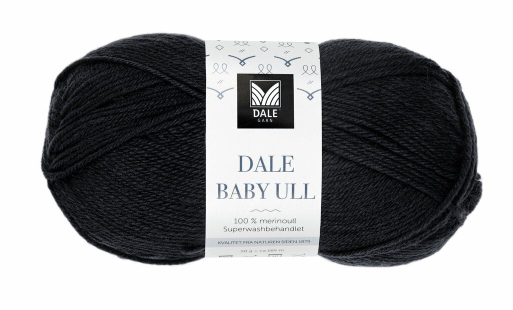 Dale Baby ull Svart - 0090