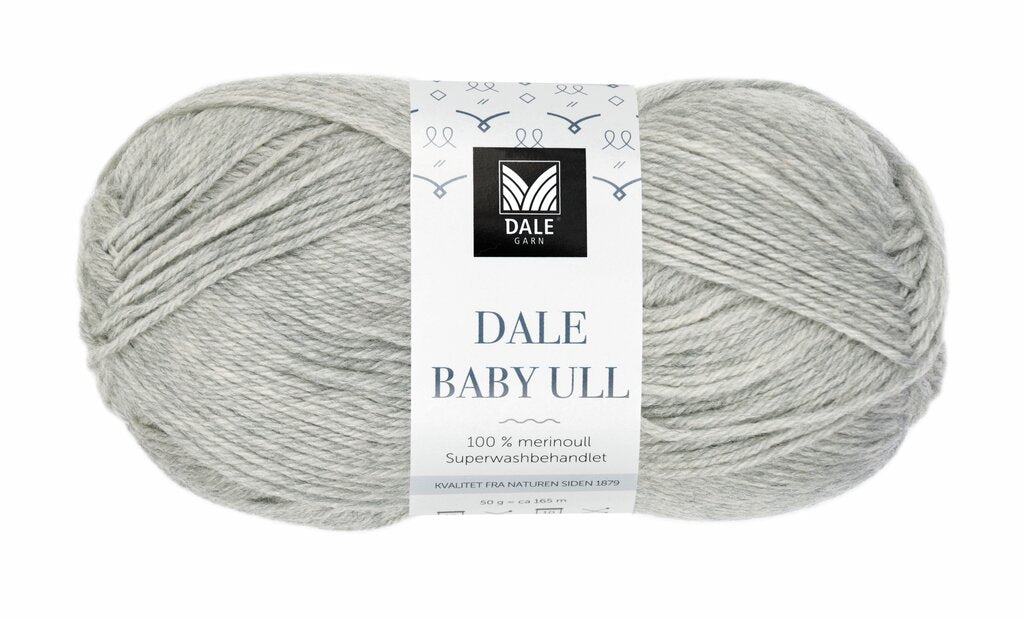 Dale Baby ull Ljusgrå - 0004
