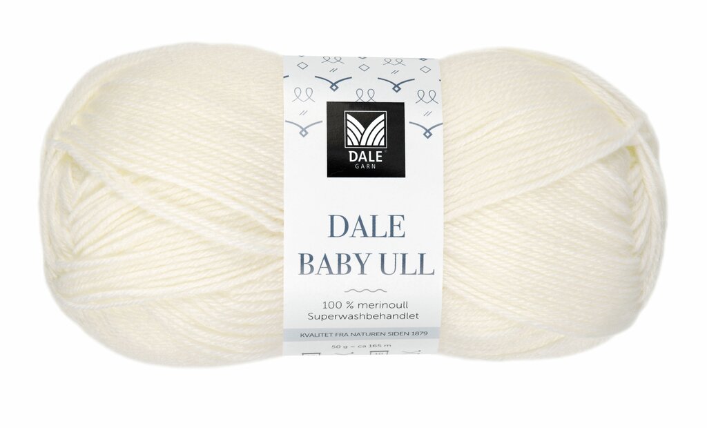 Dale Baby ull Naturvit - 0020