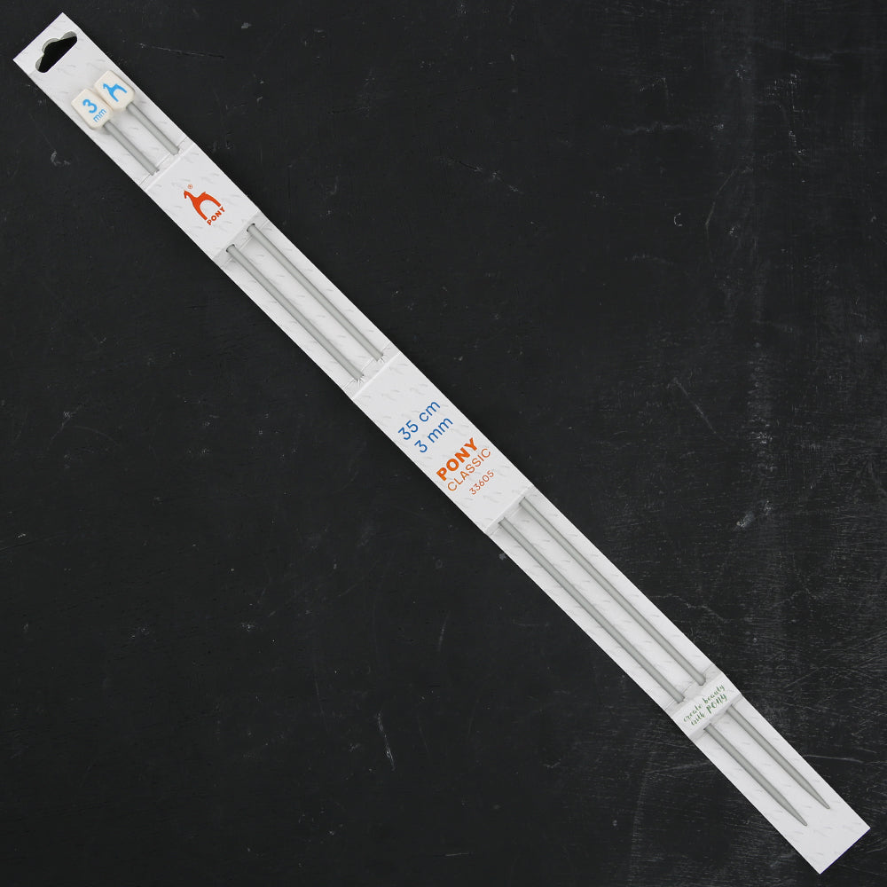 Pony Classic jumperstickor 3 mm / 35 cm