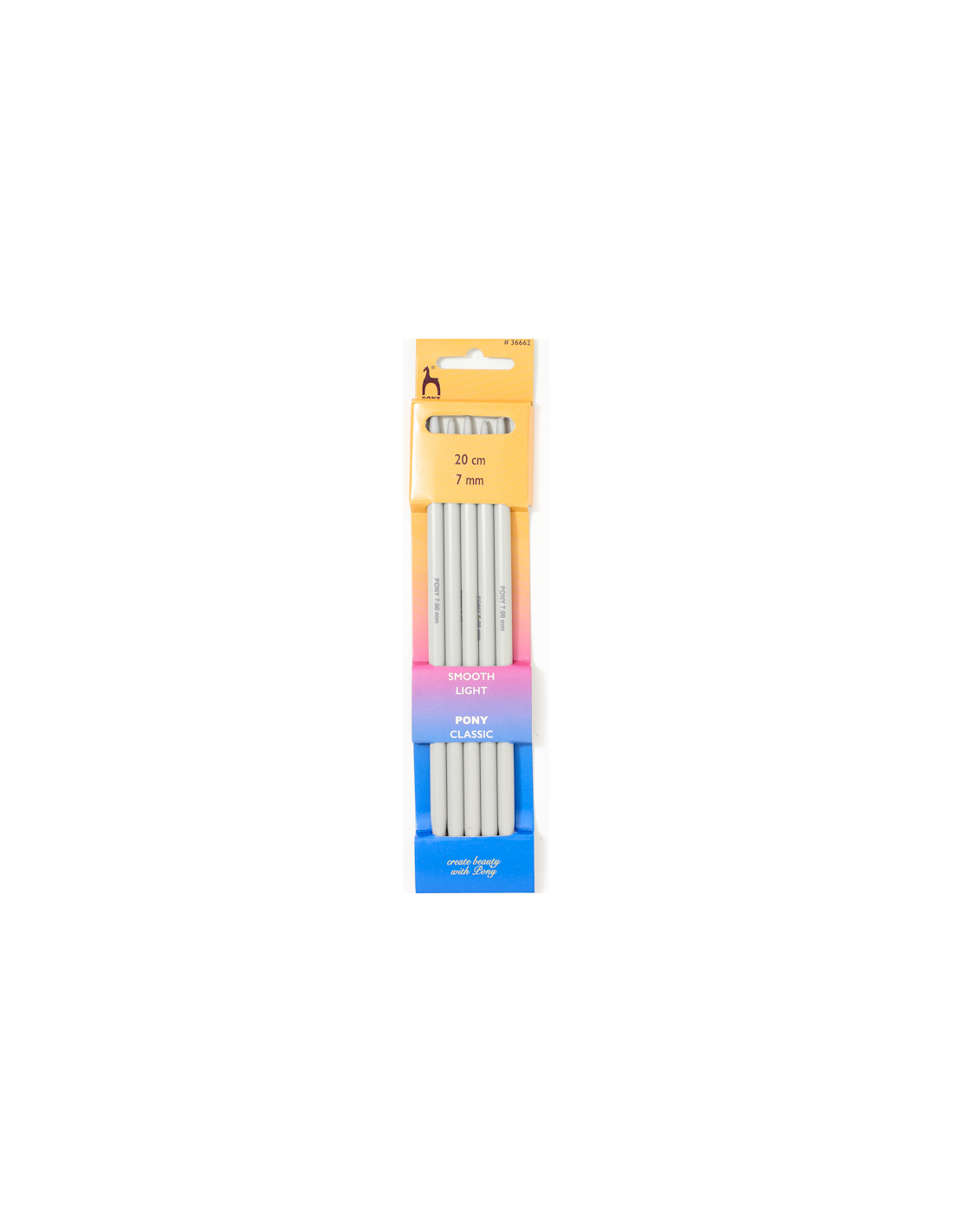 Pony Classic strumpstickor 7.0 mm / 20 cm – plast